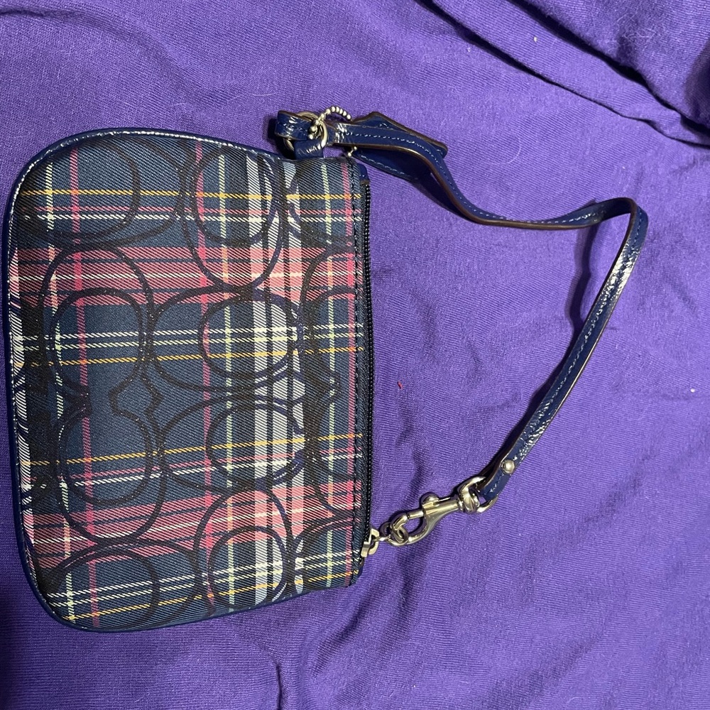 Coach Multi Color Zip Wallet